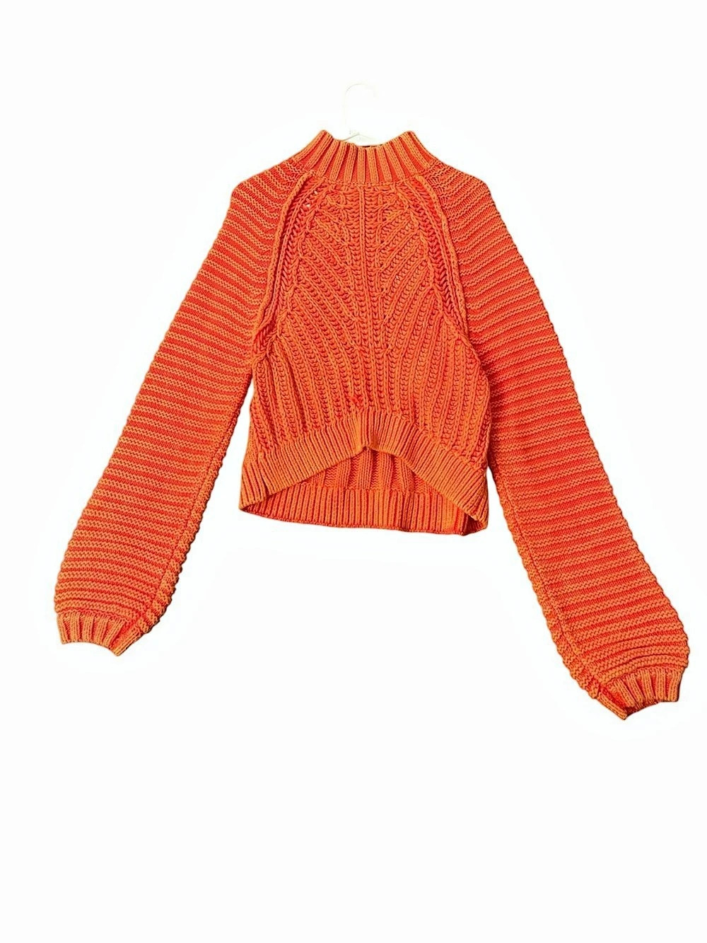 Free People Opal Rollneck Knit Sweater Orange Size xs